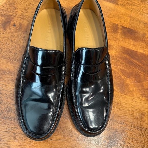 Men’s Cole Haan Pinch Prep Classic Black Patent Leather Loafers size 7.5 main image 7